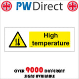 WS246 High Temperature Sign with Exclamation Mark Triangle Termometer