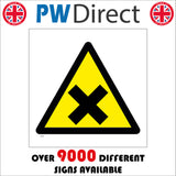 WS257 Cross Sign with Triangle Cross