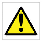 WS267 Hazard Sign with Triangle Exclamation Mark
