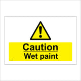 WS280 Caution Wet Paint Sign with Triangle Exclamation Mark