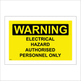 WS313 Warning Electrical Hazard Sign