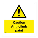 Anti-Climb Paint Caution Sign WS326
