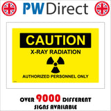 X-Ray Radiation Authorized Personnel Only Caution Sign WS378