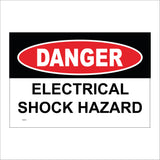 WS412 Danger Electrical Shock Hazard Sign