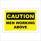 WS425 Caution Men Working Above Sign