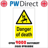 Of Death Danger Sign WS454