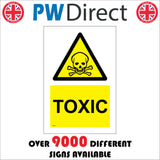 WS485 Toxic Sign with Triangle Skull And Cross Bones
