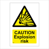 Explosion Risk Caution Sign WS496
