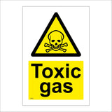 WS656 Toxic Gas Sign with Triangle Skull & Crossbones