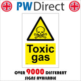 WS656 Toxic Gas Sign with Triangle Skull & Crossbones