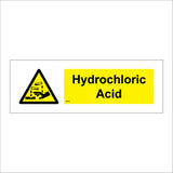 WS661 Hydrochloric Acid Sign with Triangle Hands Test Tubes