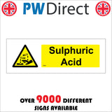 WS663 Sulphuric Acid Sign with Triangle Hands Test Tubes
