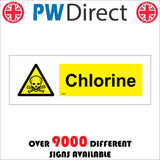 WS665 Chlorine Sign with Triangle Hands Test Tubes