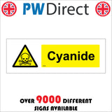 WS666 Cyanide Sign with Triangle Hands Test Tubes
