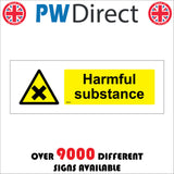 WS672 Harmful Substance Sign with Triangle