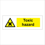 WS674 Toxic Hazard Sign with Triangle