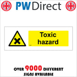 WS674 Toxic Hazard Sign with Triangle