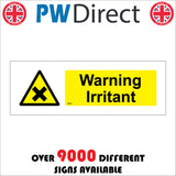 WS676 Warning Irritant Sign with Triangle