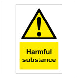 WS687 Harmful Substance Sign with Triangle Exclamation Mark