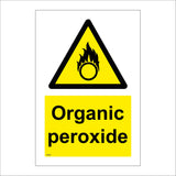 WS691 Organic Peroxide Sign with Triangle Fumes