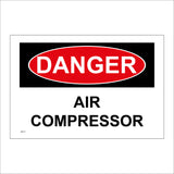 Air Compressor Danger Sign WS719