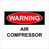 Air Compressor Warning Sign WS720