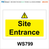 ABL004 Custom Construction Traffic Tidy Site Safety Entrance Signs