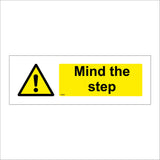 WS840 Mind The Step Sign with Triangle Exclamation Mark