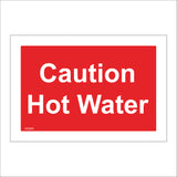 WS850 Caution Hot Water Sign
