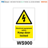 AWBP006 Custom Sign Made To Order High Voltage E-Bike Electric Vehicle
