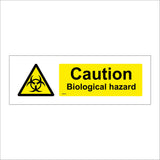 WS922 Caution Biological Hazard Sign with Biological Sign Triangle