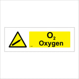 WS948 O2 Oxygen Sign with Triangle Cannister
