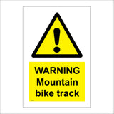 WT090 Warning Mountain Bike Track Exercise Cyclist Trail Sport Brakes