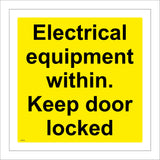 WT093 Electrical Equipment Within Keep Door Locked Office Unit Site Factory Warehouse