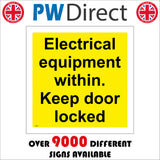 WT093 Electrical Equipment Within Keep Door Locked Office Unit Site Factory Warehouse
