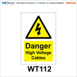 AWBP006 Custom Sign Made To Order High Voltage E-Bike Electric Vehicle