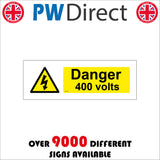 WT114 Danger 400 Volts Electrical Supply