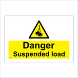 WT120 Danger Suspended Load Overhead Crane Height