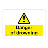 WT121 Danger Of Drowning Deep Water Do Not Swim