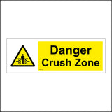 WT133 Danger Crush Zone Be Aware