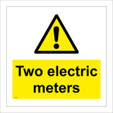 WT136 Two Electric Meters Cupboard Location Beware Cabinet Wall Power