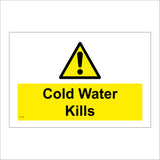 WT139 Cold Water Kills Danger Of Drowning Deep Do Not Swim