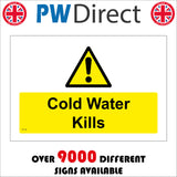 WT139 Cold Water Kills Danger Of Drowning Deep Do Not Swim