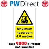 WT142 Max Headroom 4.0 Meters Fork Lift Truck Height