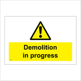 WT148 Demolition In Progress Building Construction Site Danger