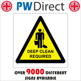 WT152 Deep Clean Required Sanitise Disinfectant Neutralise
