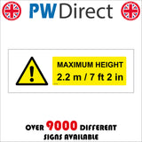 WT196 Maximum Height 2.2M 7FT 2IN