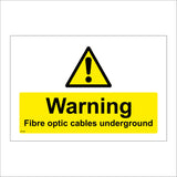 WT198 Warning Fibre Optic Cables Underground