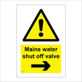 WT212 Mains Water Shut Off Valve Right Arrow