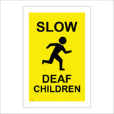 WT228 Slow Deaf Children Playing Hearing Running School